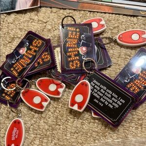 VBS Shine! Light up Keychains (bundle of 9)Red and White Keychain Set